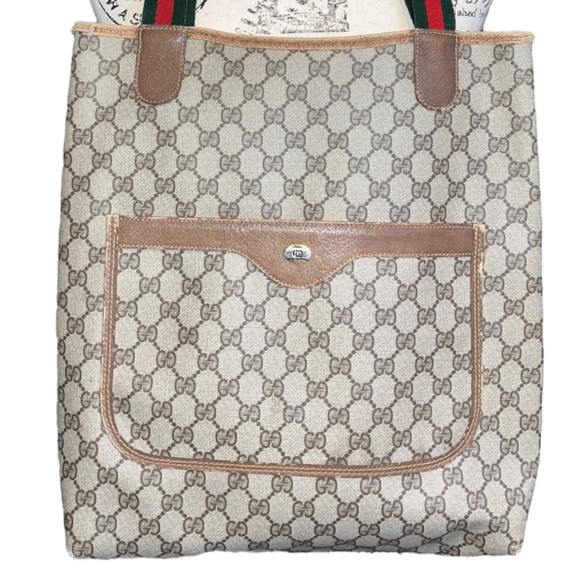 GUCCI Vintage Authentic GG Supreme Web Tote Bag - Picture 12 of 16